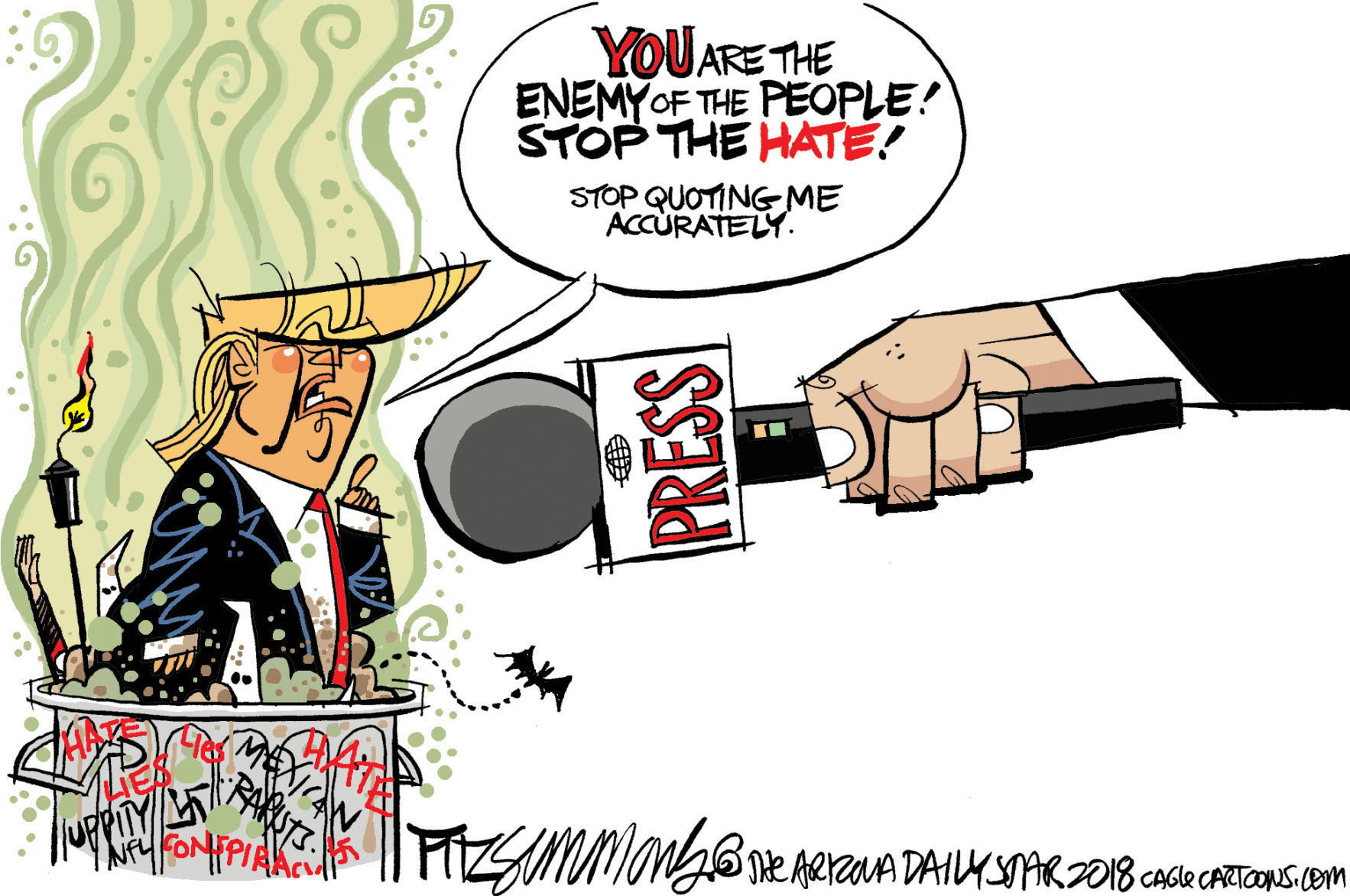 Daily Fitz Cartoon: Press